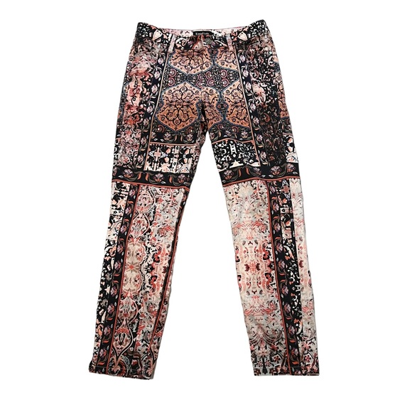Bebe Folklore Print Skinny Jeans - Picture 2 of 14